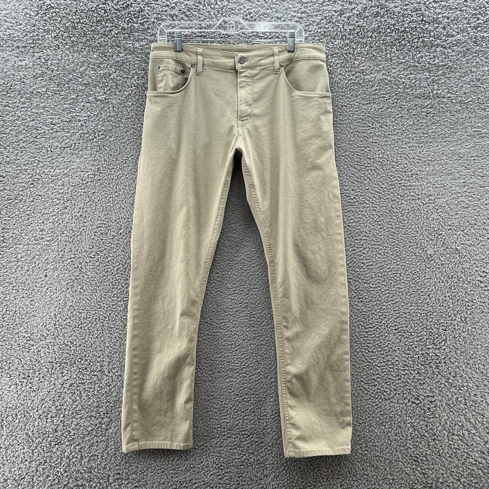 PT Torino Pants Mens 34x30 Khaki Beige 5 Pocket Twill Casual Chino Jeans Italy